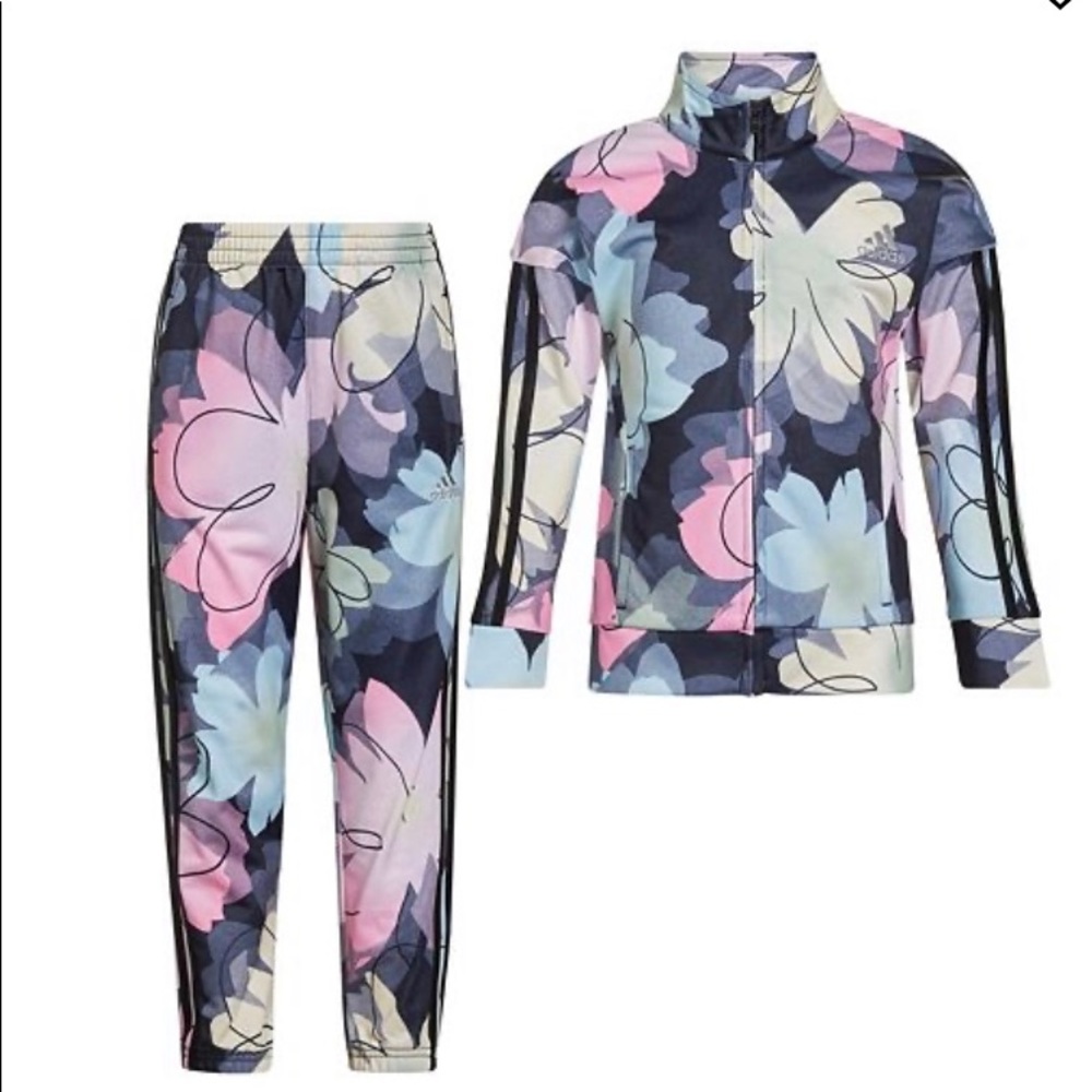 COPY - ADIDAS
Little Girls Printed Tricot Track Jacket and Joggers, 2-Piece Set